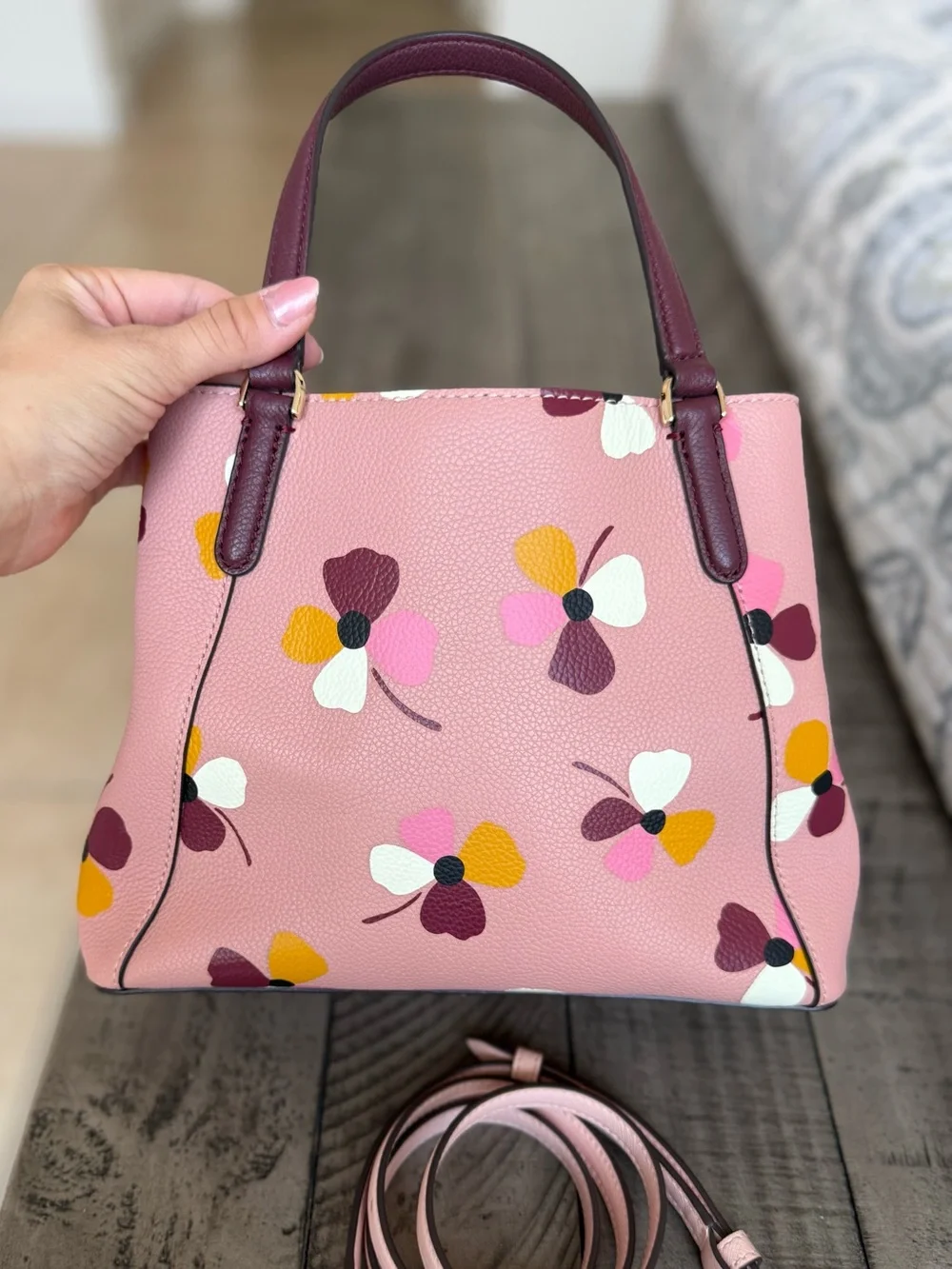 Kate Spade Jackson Dusk Buds Satchel crossbody MSRP $379